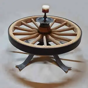 Saloon Wagenrad Tisch